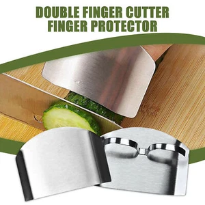 Stainless Steel Finger Hand Protector Guard Chop Slice Knife Safe Kitchen Tools - Picture 1 of 11