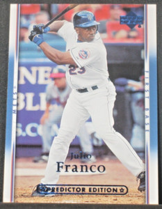 Julio Franco 2007 Upper Deck Predictor Edition Blue Parallel #375 New York Mets