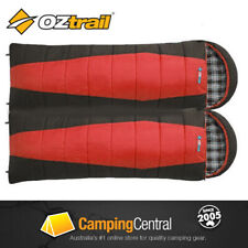 2 X OZTRAIL ALPINE VIEW JUMBO -12 Cel (230x90cm) Double Twin Sleeping Bag