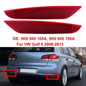 Rot Linse Rückstrahler Heckstoßstange 5K0 945 105A Für VW Gofl VI 2008-2013 - Bild 1 von 8