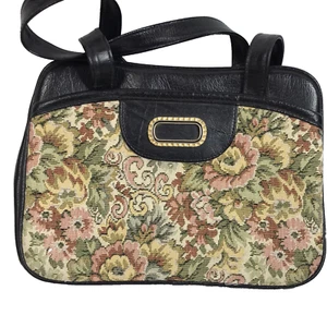 Vintage Purse Boho Tapestry Carpet Bag Cottagcore Grannycore MCM Ambassador - Picture 1 of 10