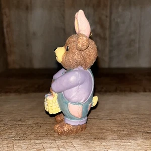 👑 De colección 1997 Claire's Oso de Peluche Orejas de Conejo Cesta de Pascua Colgante Árbol Adorno - Imagen 1 de 5