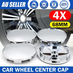 4pcs Car Wheel Center Caps 68mm Central Hub Blank Centre Hubcaps Universal - Picture 1 of 10