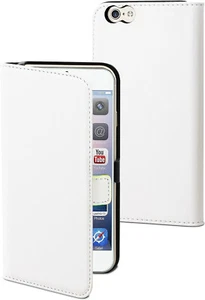 muvit coque portefeuille Etui Folio Slim pour Apple iPhone 6 Plus 6S+ Blanc - Photo 1 sur 1