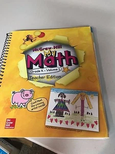 My Math Grade K, Vol. 1, 2016 Teacher Edition ISBN 978-0076685899 - Picture 1 of 4