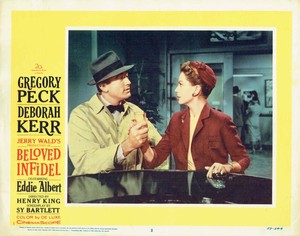 BELOVED INFIDEL, orig 1959 Lobby Card, GREGORY PECK as Scott Fitzgerald, D. Kerr