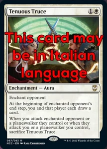 MTG TENUOUS TRUCE EXC - TREGUA TENUE - NCC IT - MAGIC - Bild 1 von 1