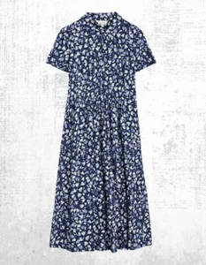 Ex Seasalt Women’s SS Jersey Midi Dress in Maritime Meadow Bloom ( A Bit Defect) - Picture 1 of 6