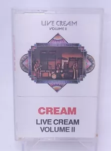 CREAM LIVE CREAM VOLUME II Cassette Tape Reissue Rock Blues Rare tested - Picture 1 of 4