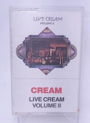 CREAM LIVE CREAM VOLUME II Cassette Tape Reissue Rock Blues Rare tested - Image 1 of 4