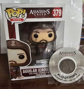 Funko Pop! Movies Assassin's Creed - Aguilar (Crouching) & Pin - Picture 1 of 7