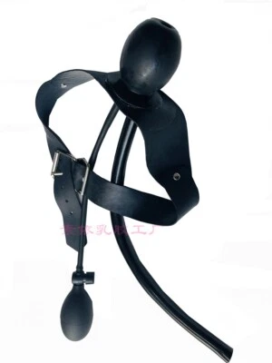 2112 latex gummi inflatable mouth sheath with belt - Image 1 of 4