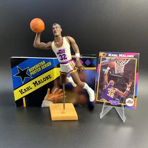 Alineación inicial 1992 - Karl Malone con tarjeta - Utah Jazz (figura suelta) - Imagen 1 de 5