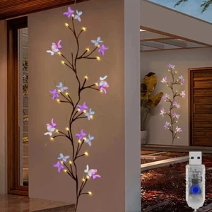 30LED Enchanted Willow Vine Light Indoor & Outdoor 8 Light Mode Waterproof Decor - Picture 1 of 5