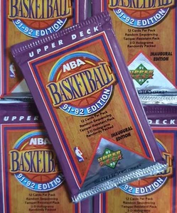 1991-92 Upper Deck NBA Basketball Sealed Pack - Factory Sealed Packs - Picture 1 of 3