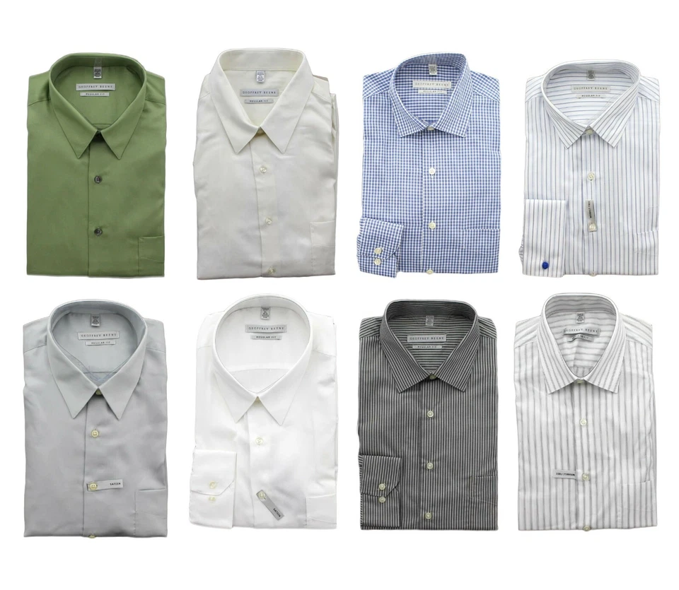 Geoffrey Beene Dress Shirt Men's Wrinkle Free No Iron Regular Fit - Image 1 of 1