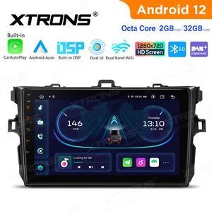 For Toyota Corolla 2007-2013 GPS Navigation Android 12 Car Stereo Radio WIFI SWC - Picture 1 of 12