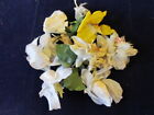 Vtg Millinery Flower Collection Ivory Ecru German Very Shabby Some Spots H3283