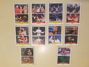 Fabled Tag Teams RARE 2012 Topps Heritage WWE WWF 10 Card Insert Set