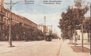 Aleje Jerozolimskie WARSZAWA Warsaw, Poland Jerusalem Ave 1910s Antique Postcard - Picture 1 of 2
