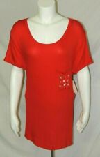 Red Shirt w/ Silver Stars on Pocket by Free Kisses Womens size 3X