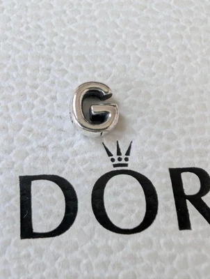 Genuine Pandora Silver Floating Locket Petite Charm Letter G - Image 1 of 3