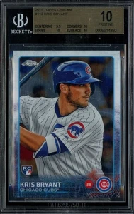 2015 Topps Chrome #112 KRIS BRYANT RC Rookie BGS 10 Pristine CUBS - Picture 1 of 2