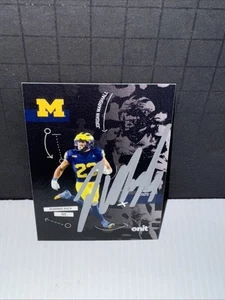 2025 Onit Athlete Michigan Wolverines Football Signed Silhouette Jordan Marshall - Picture 1 of 1
