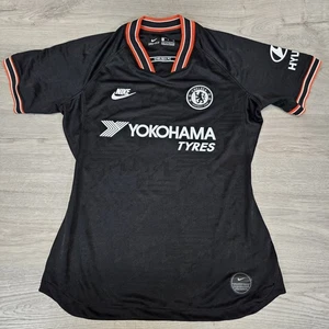 Nike Damen Größe Small Chelsea 2019/20 schwarz orange drittes Shirt Yokohama Reifen  - Bild 1 von 14