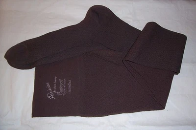 Mangueira de liga vintage de náilon marrom sem costura com áreas abertas em forma de diamante Cantrece - Imagem 1 de 4