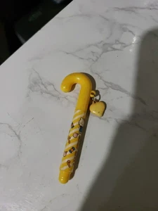 Mini bastón de caramelo vintage 1976 Sanrio Hello Kitty marcador amarillo Japón - Imagen 1 de 5
