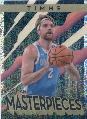 2022-23 Bowman Best University U DREW TIMME #BM-5 MASTERPIECES SPECKLE GONZAGA - Image 1 of 2