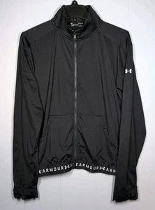 Under Armour Women's HeatGear Full Zip Jacket Black Style 1320589 Size M - Picture 1 of 5