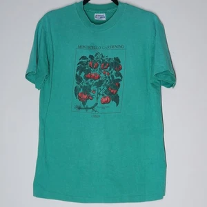 Vintage 1983 Monticello Gardens T-Shirt Herren Größe M 80er Tomaten Einzelnaht - Bild 1 von 5