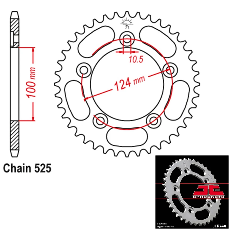 Piñones JT 1989 KTM 600 MX JTR896,48T Foto 1 de 2