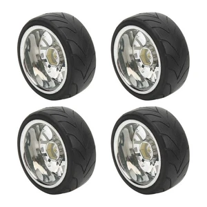 B Tire 4x 1/10 RC Wheels Strong Cushioning High Abrasion Resistance RC Tires - Bild 1 von 22