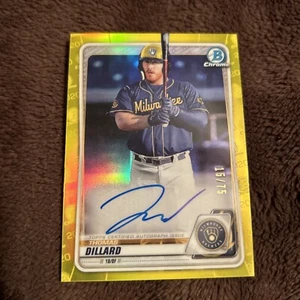 2020 Bowman Thomas Dillard CPA-TDI Gold Refractor Auto /75 | Milwaukee Brewers - Picture 1 of 6