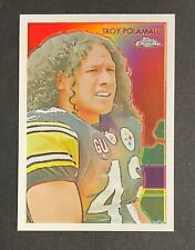 2009 Topps Chrome National Chicle TROY POLAMALU White Refractor #/100 Steelers