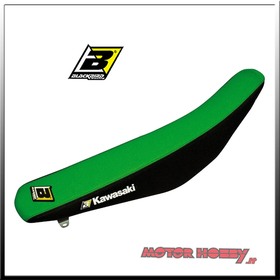 COPERTINA SELLA BLACKBIRD REPLICA MONSTER ENERGY KAWASAKI KX 125/250 2003 - 2008 - Imagen 1 de 1