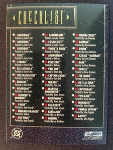 CHECKLIST 1994 Skybox Master Series DC Comics #90 - Picture 1 of 2