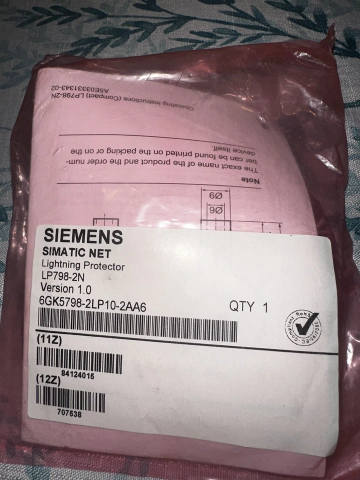 Siemens Simatic Lightning Protector 6GK5798-2LP10-2AA6  LP798-2N - Image 1 of 4