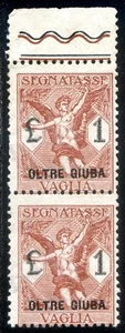 Colonie Italiane Oltre Giuba 1925 Segnatasse per Vaglia n. 4 ** coppia (m3064) - Picture 1 of 1