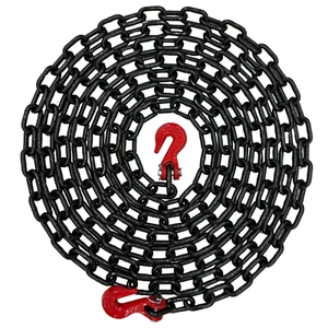 Falcon Cargo 1/4" X 20' G80 Transport Binder Tow Chain 3,500 LBS Grab Hooks - Bild 1 von 6
