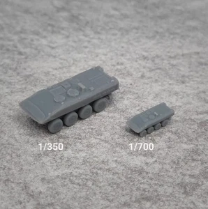 1/350/700 BAE system amphibious tank resin model printed  white model 2pc/5pc - Picture 1 of 3