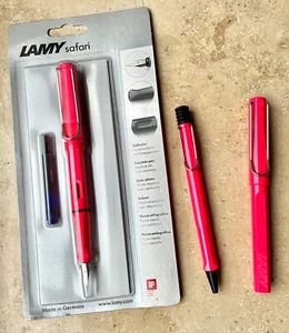 LAGERBEREINIGUNG! LAMY Safari Füllhalter/Kuli/Roller Trio, neon coral - Bild 1 von 2