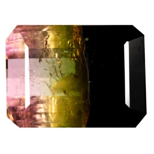 10.31 ct Octagon Cut (15 x 12 mm) Unheated / Untreated Watermelon Tourmaline - Picture 1 of 2
