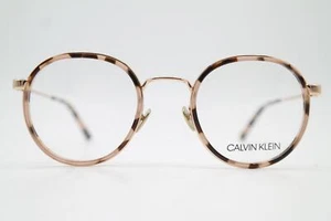 Brille Calvin Klein CK18107 Gold Braun Pink Oval Brillengestell eyeglasses Neu - Picture 1 of 6