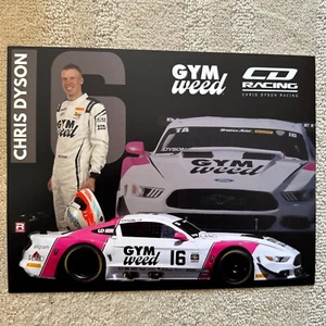 2024 “Gym Weed” FORD MUSTANG #16 Chris DYSON Hero Card Trans-Am ROAD AMERICA - Picture 1 of 3