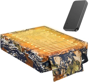 Heated Hunting Seat Cushion Pad Thermal Hunting Seat Cushion with 10000 Mah Powe - Picture 1 of 8