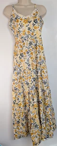 Joie Mommy and Me Floral Butter Yellow Maxi Dress Sz 4 Fairy Cottagecore Peasant - Picture 1 of 11